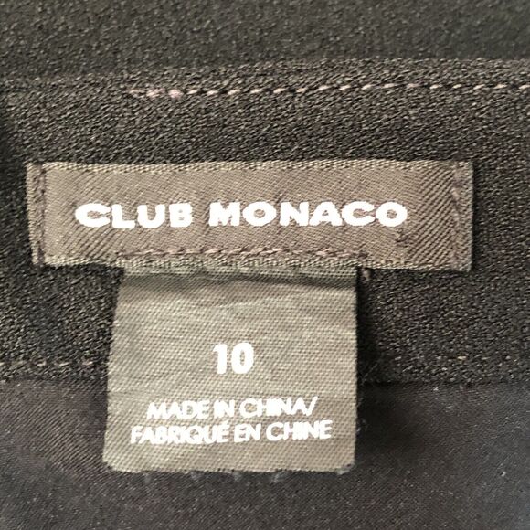 Club Monaco Women’s Black Scalloped Alea Skirt Size 10 - Picture 3 of 13
